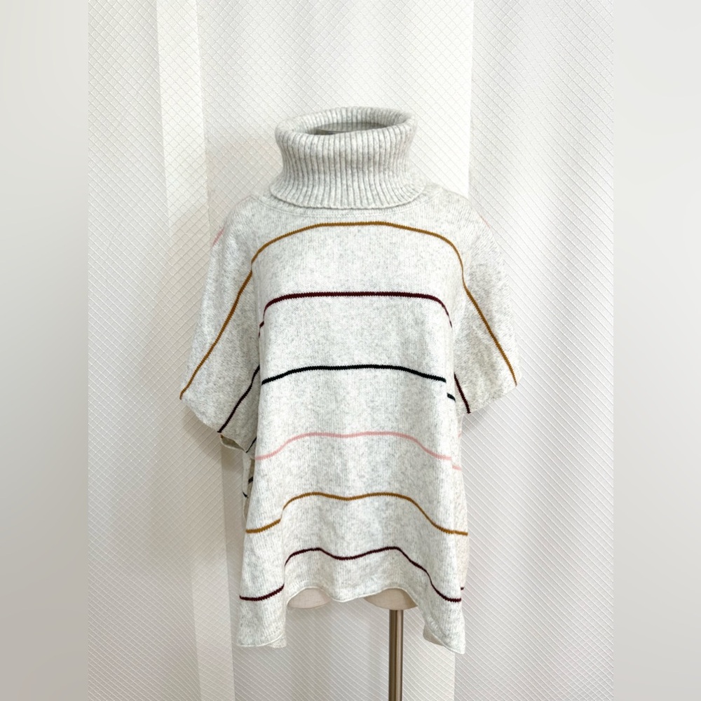 NWT stripped poncho | Size XS/S